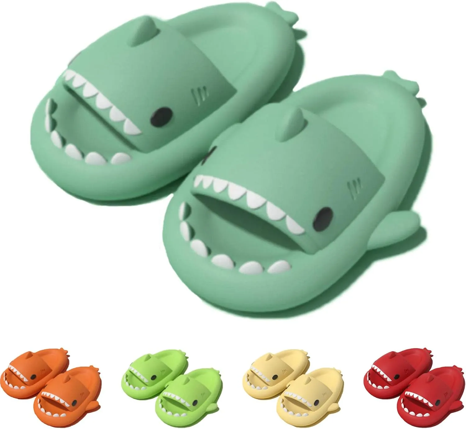 LELEBEAR Shark Slides Adult Cloudy Cute Shark Slippers For Women Men