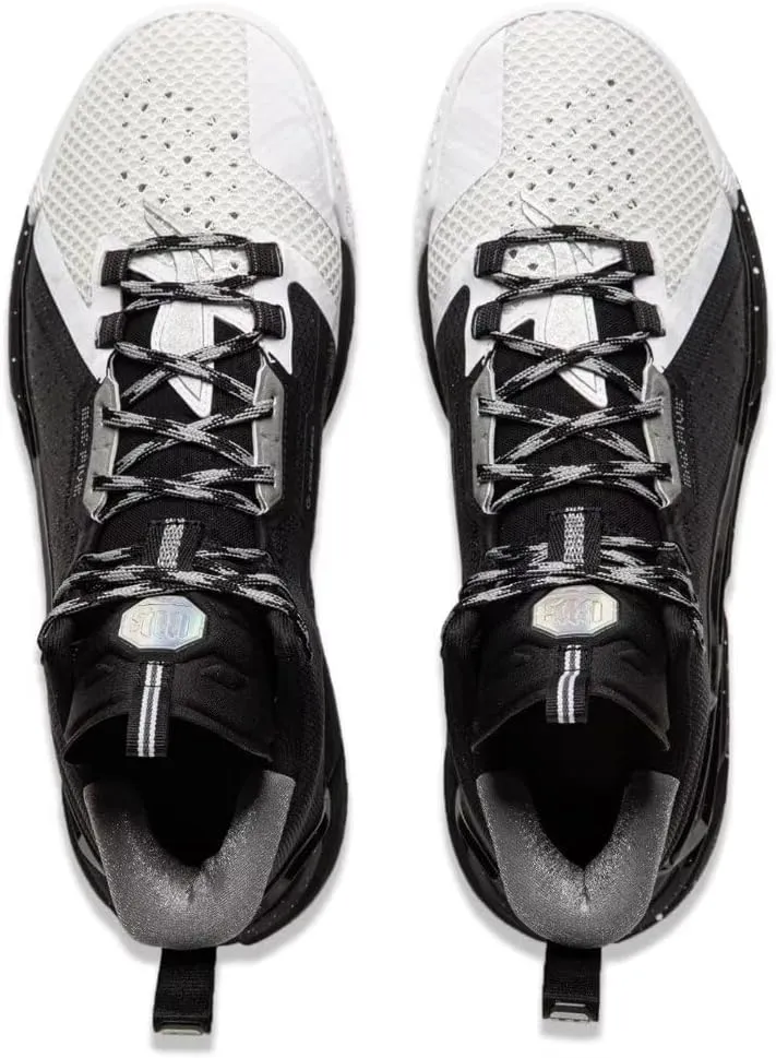 LI-NING BADFIVE 4 Men's Reflective Lightweight High Rebound Mid Top Basketball Outdoor Shoes ABFU015