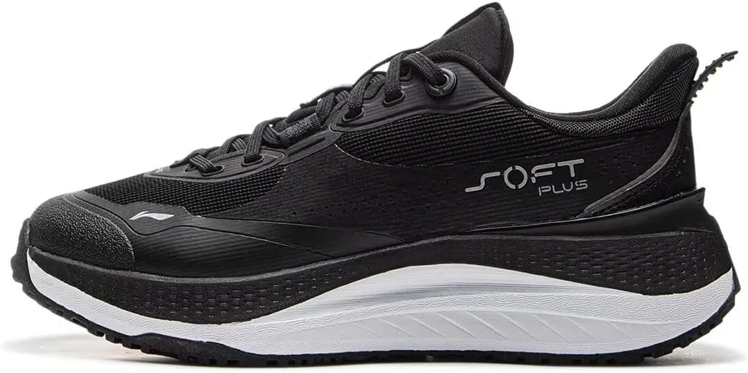 LI-NING Soft Plus Women Casual Shoes Breathable Cool Trendy Height Increasing Shoes City Walk AGLU088