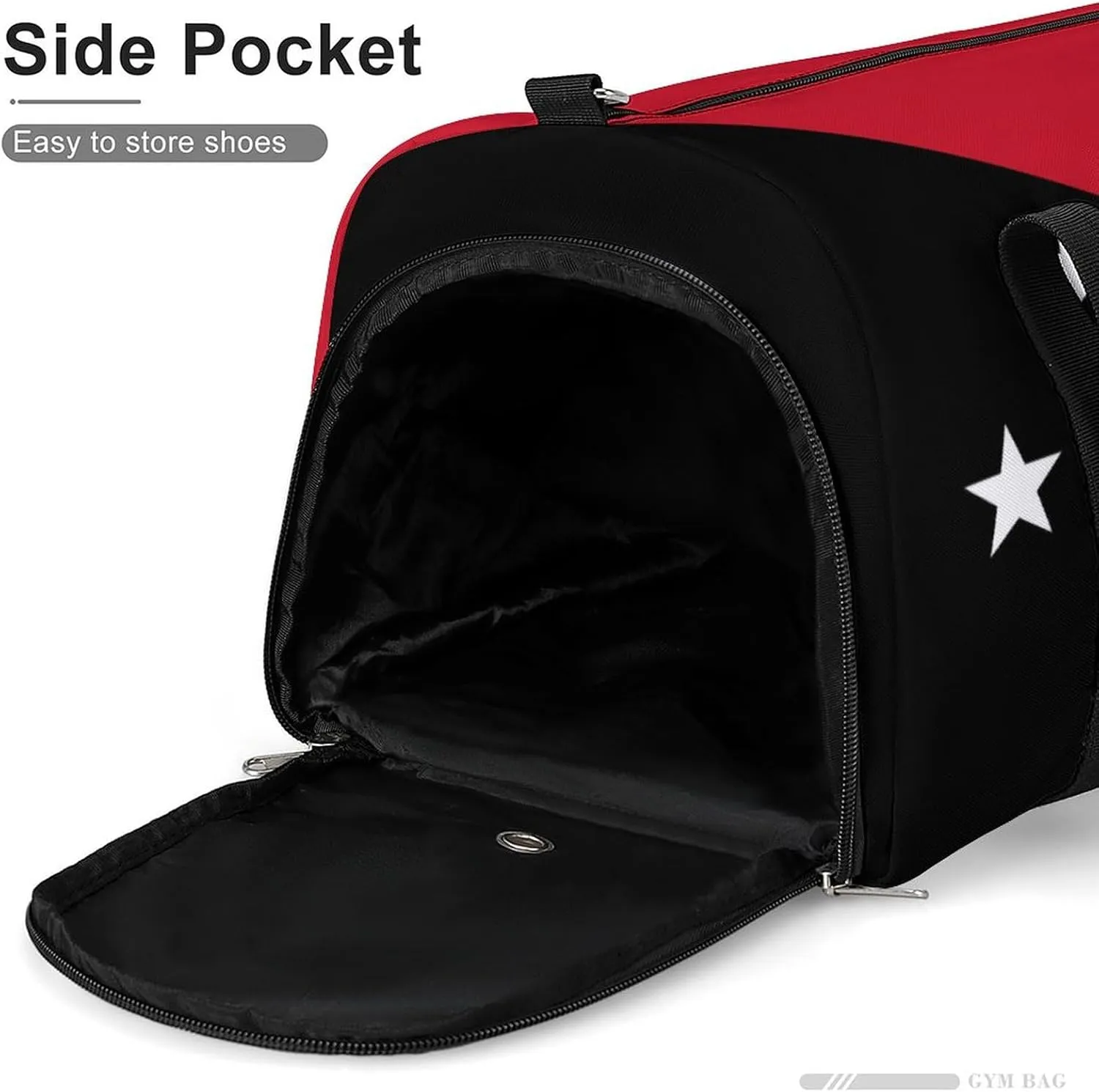 Lightweight Papua New Guinea Flag Duffel Bag for Boys Girls with Shoe Compartment