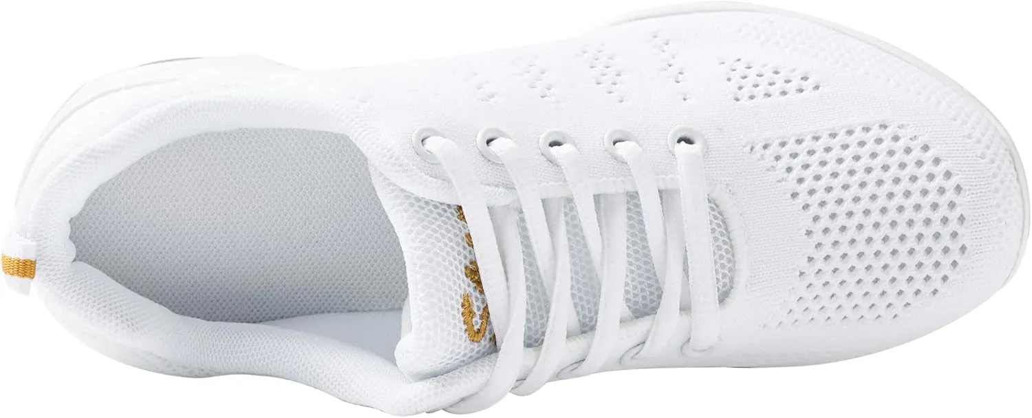 Linodes Women's Breathable Dance Sneaker with Split Sole and Air Cushion Jazz Dance Walking Shoes