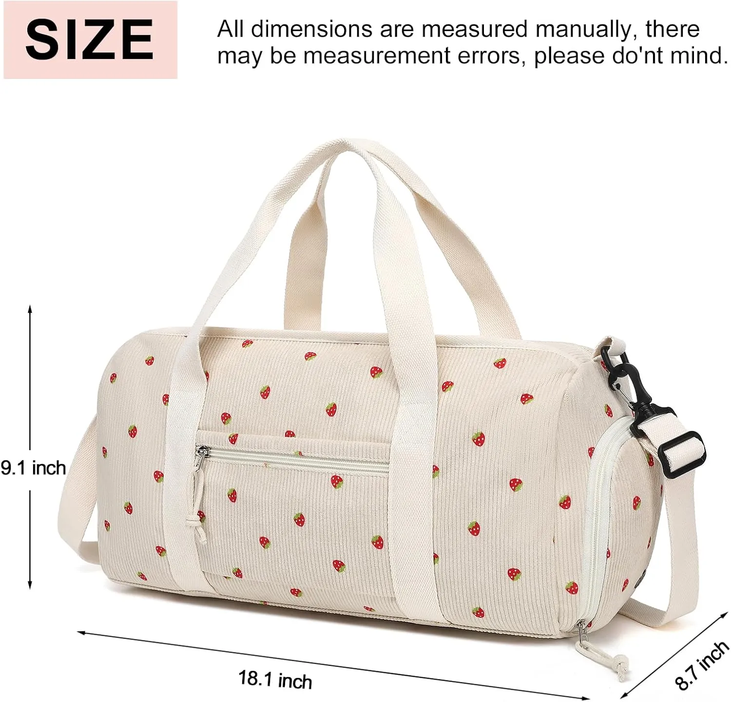 LOIDOU Duffle Bags Girls Women Gym Dance Bag Small Weekender Ovenight Carry On Tote with Shoe Compartment and Wet Pocket