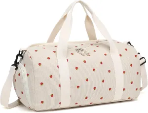 LOIDOU Duffle Bags Girls Women Gym Dance Bag Small Weekender Ovenight Carry On Tote with Shoe Compartment and Wet Pocket