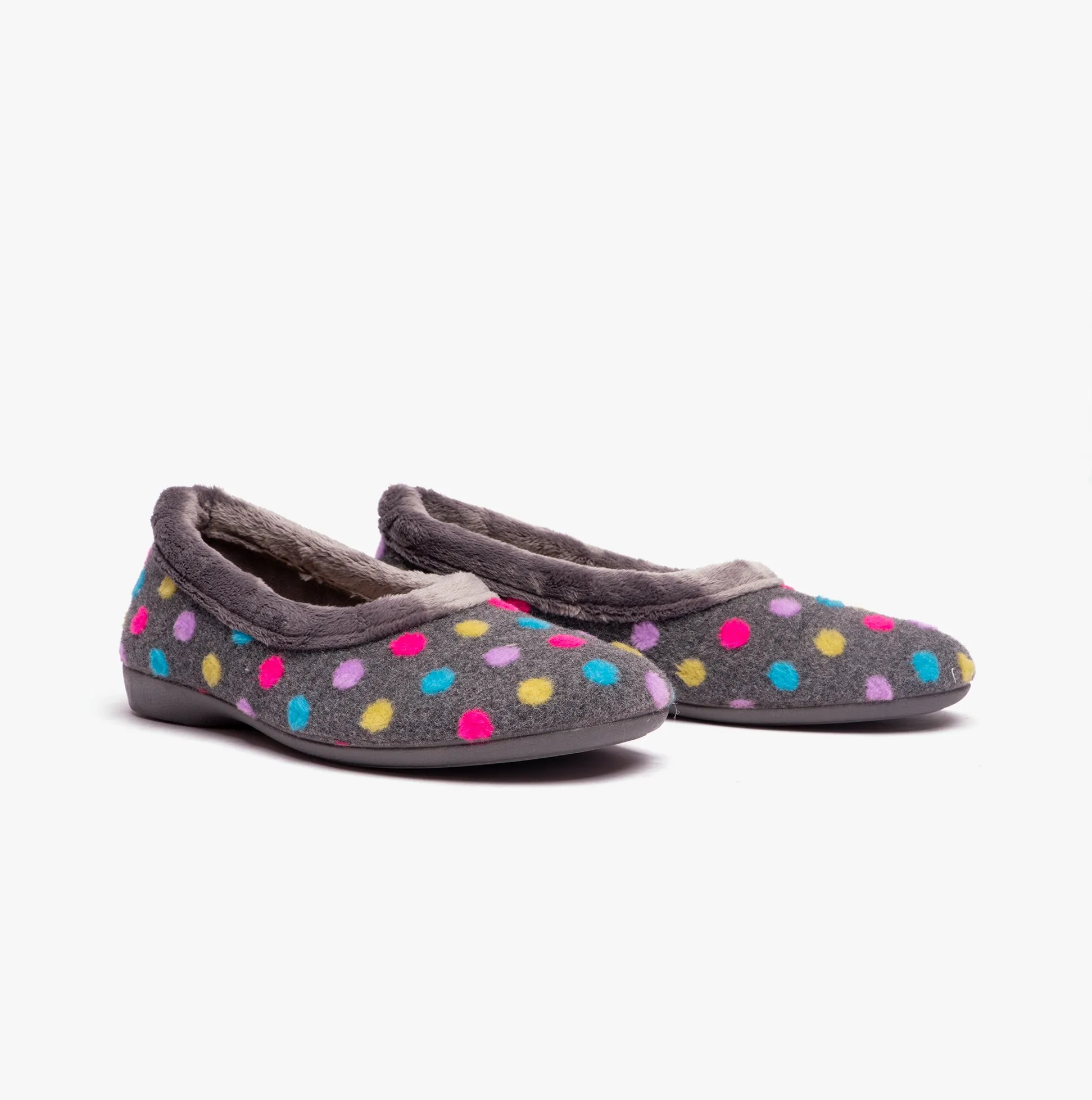 Lotus GERI Womens Slippers Grey