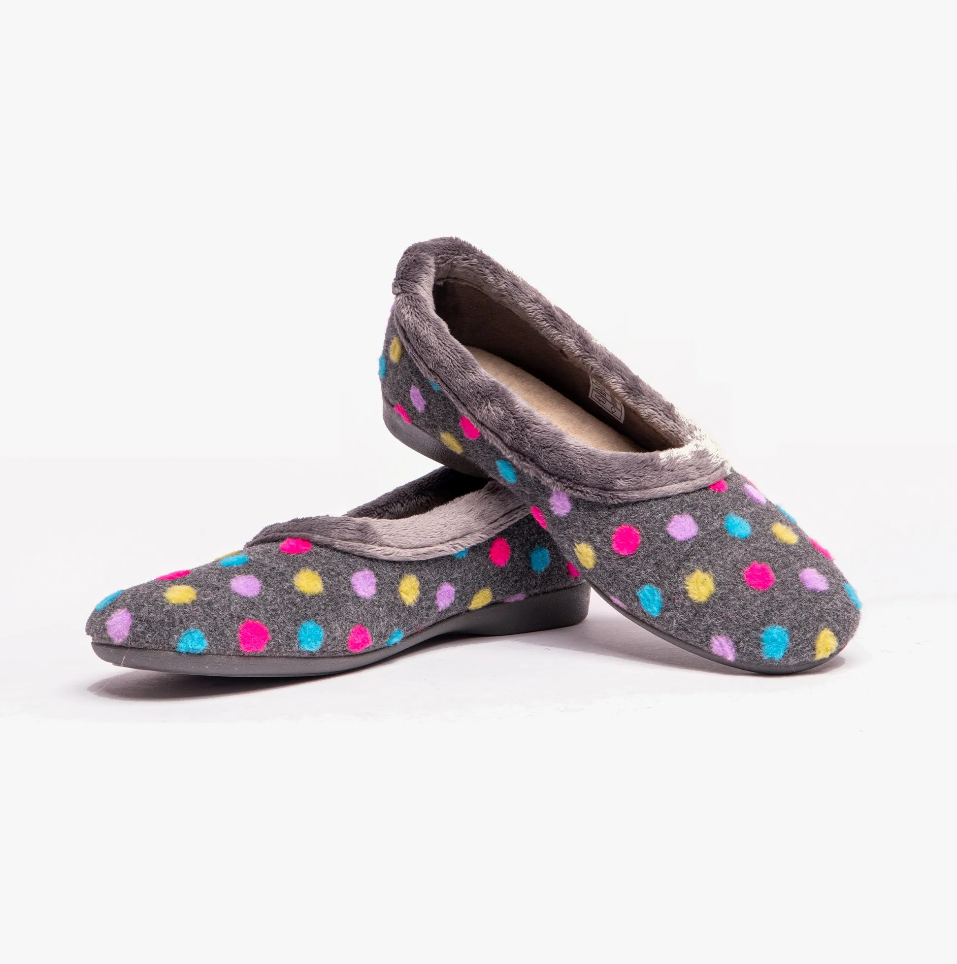 Lotus GERI Womens Slippers Grey