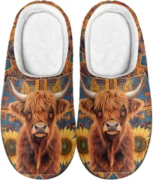 Lotusorchid House Slipper for Women Memory Foam, Non-Slip Scuff Slipper Slip On Clog Slipper Warm Cozy Bedroom Slipper Soft Sleep Slipper with Rubble Sole