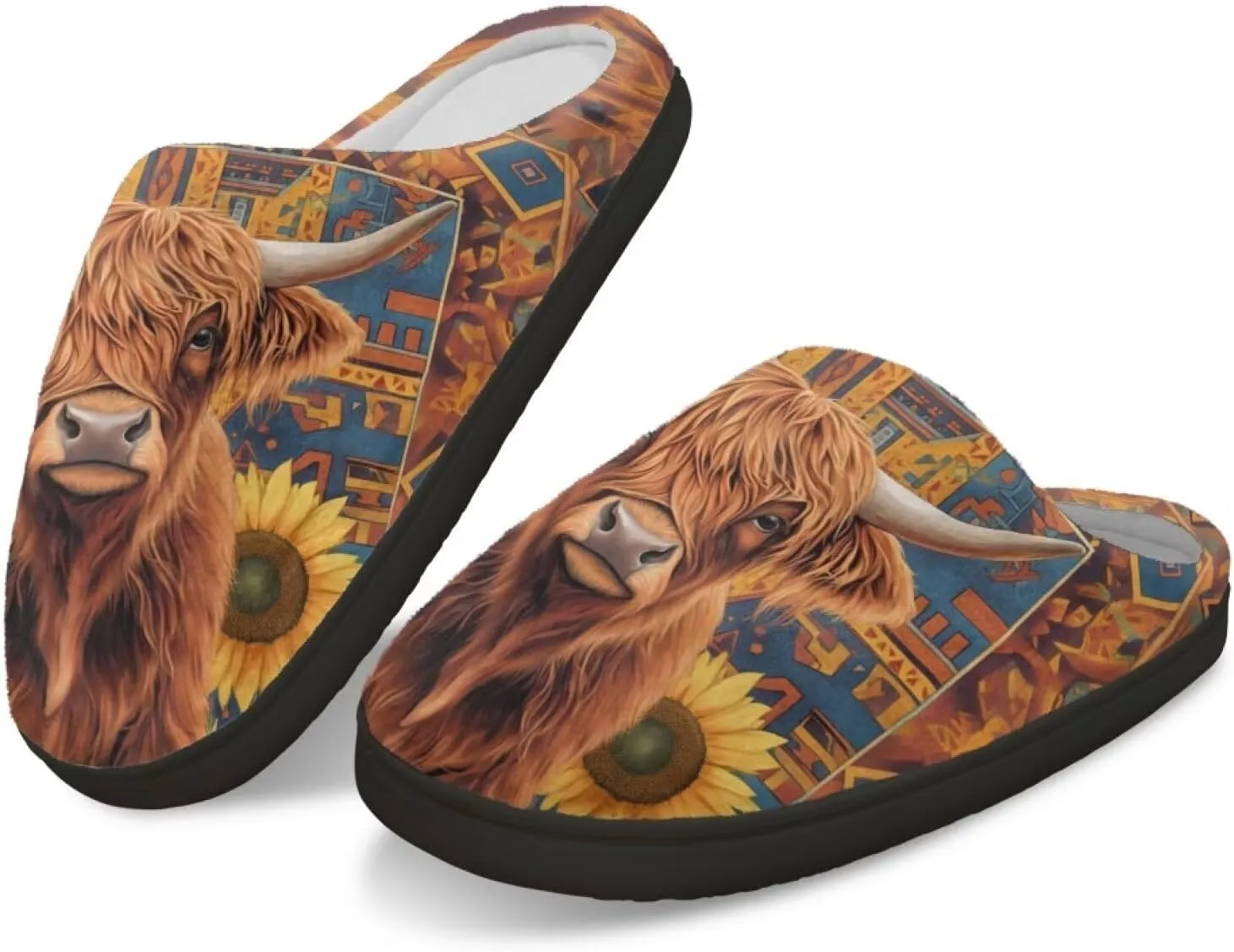 Lotusorchid House Slipper for Women Memory Foam, Non-Slip Scuff Slipper Slip On Clog Slipper Warm Cozy Bedroom Slipper Soft Sleep Slipper with Rubble Sole
