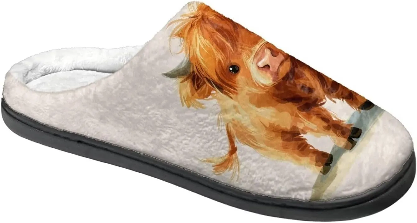 Lotusorchid House Slipper for Women Memory Foam, Non-Slip Scuff Slipper Slip On Clog Slipper Warm Cozy Bedroom Slipper Soft Sleep Slipper with Rubble Sole
