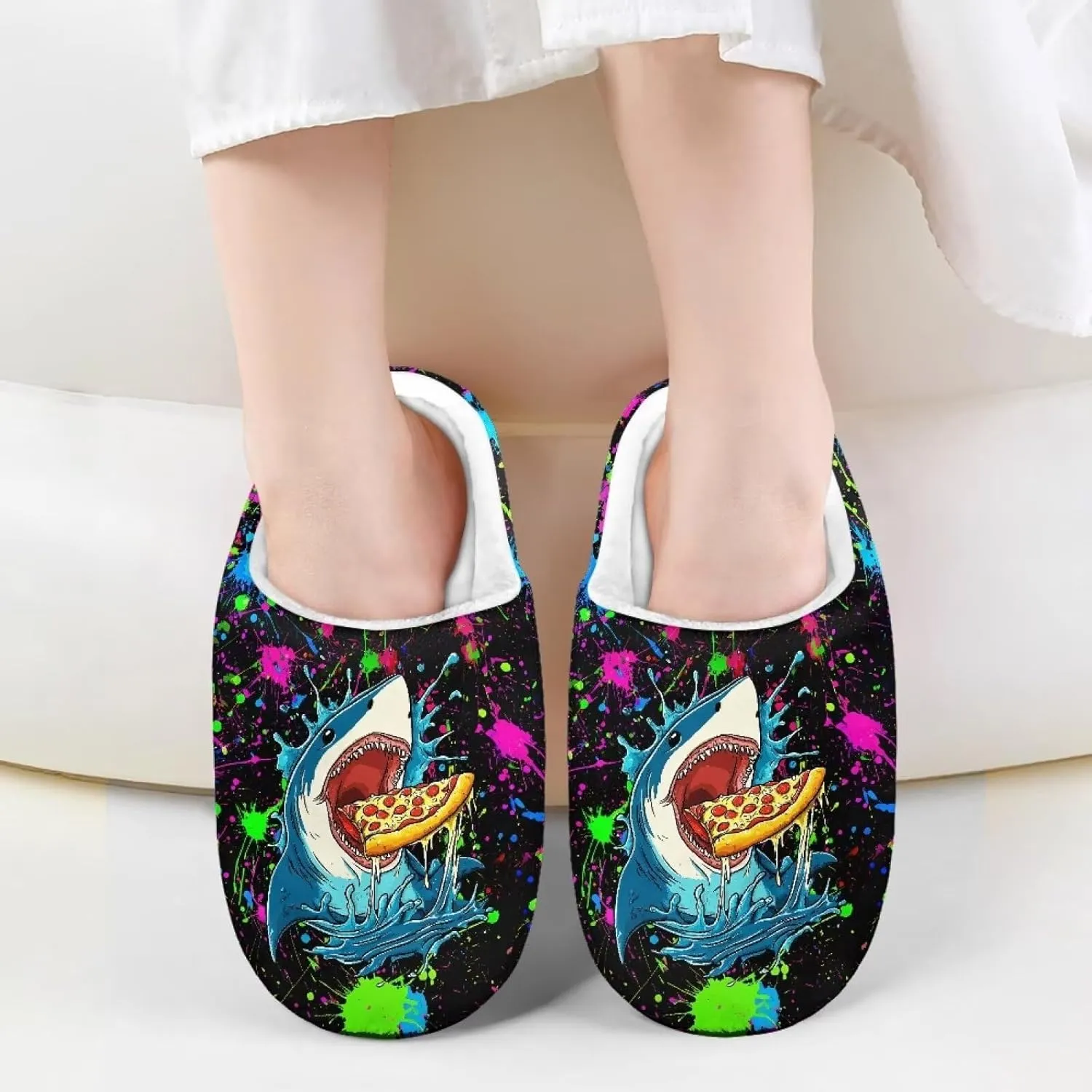Lotusorchid Kid Bedroom Slipper Memory Foam House Slipper for Girls, Non Slip House Shoes for Boys Warm Cozy Sleep Slipper Home Slipper Indoor Outdoor