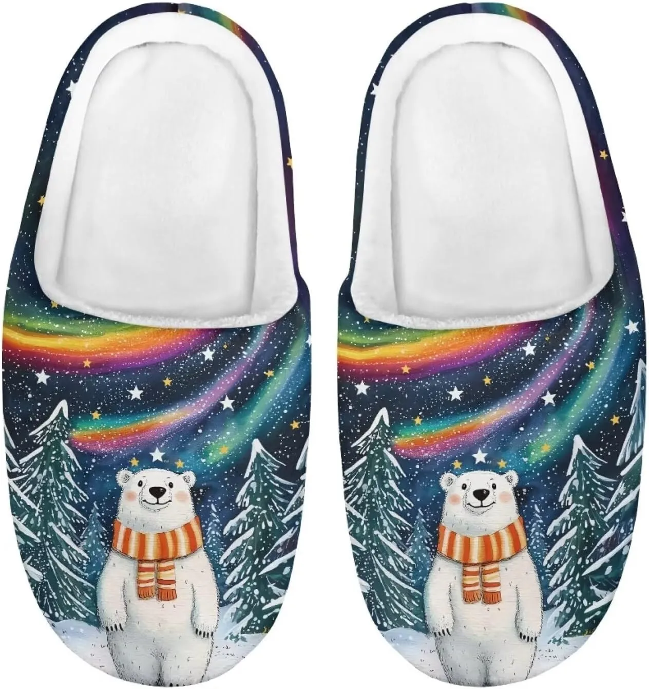 Lotusorchid Kid Bedroom Slipper Memory Foam House Slipper for Girls, Non Slip House Shoes for Boys Warm Cozy Sleep Slipper Home Slipper Indoor Outdoor
