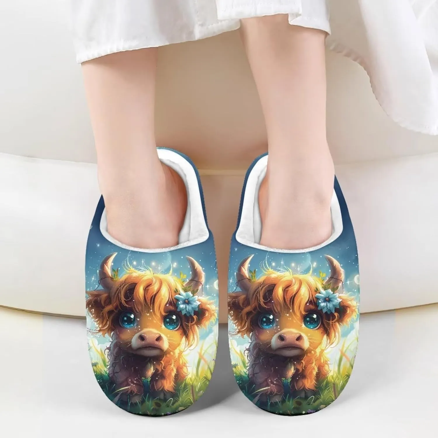 Lotusorchid Kids Slipper for Girls, Boys House Slipper Bedroom Slipper Warm Memory Foam Sleep Slipper Cozy Soft Winter Slipper