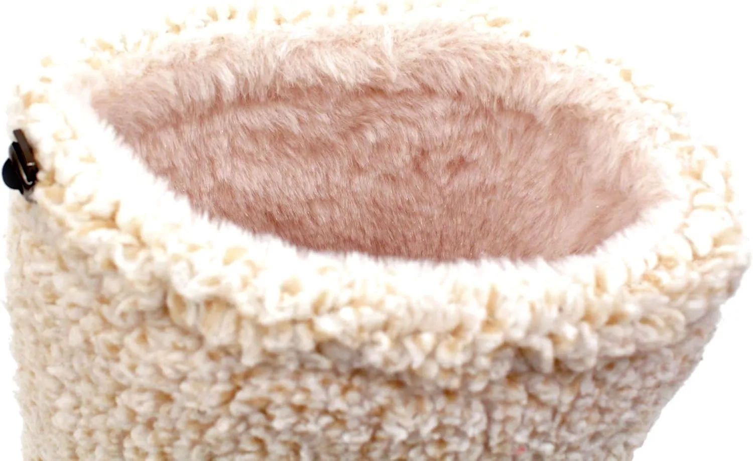 Luckers Women’s Two-Toned Tall Fluffy Slipper Boot