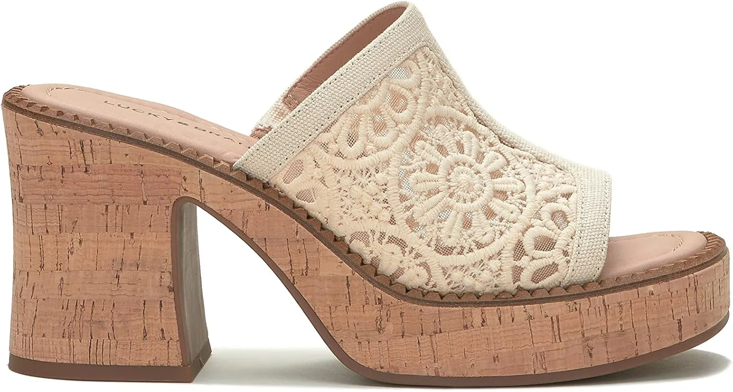 Lucky Brand Women's Talvy Macrame PlatformSandal