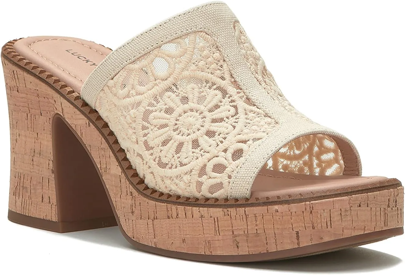 Lucky Brand Women's Talvy Macrame PlatformSandal
