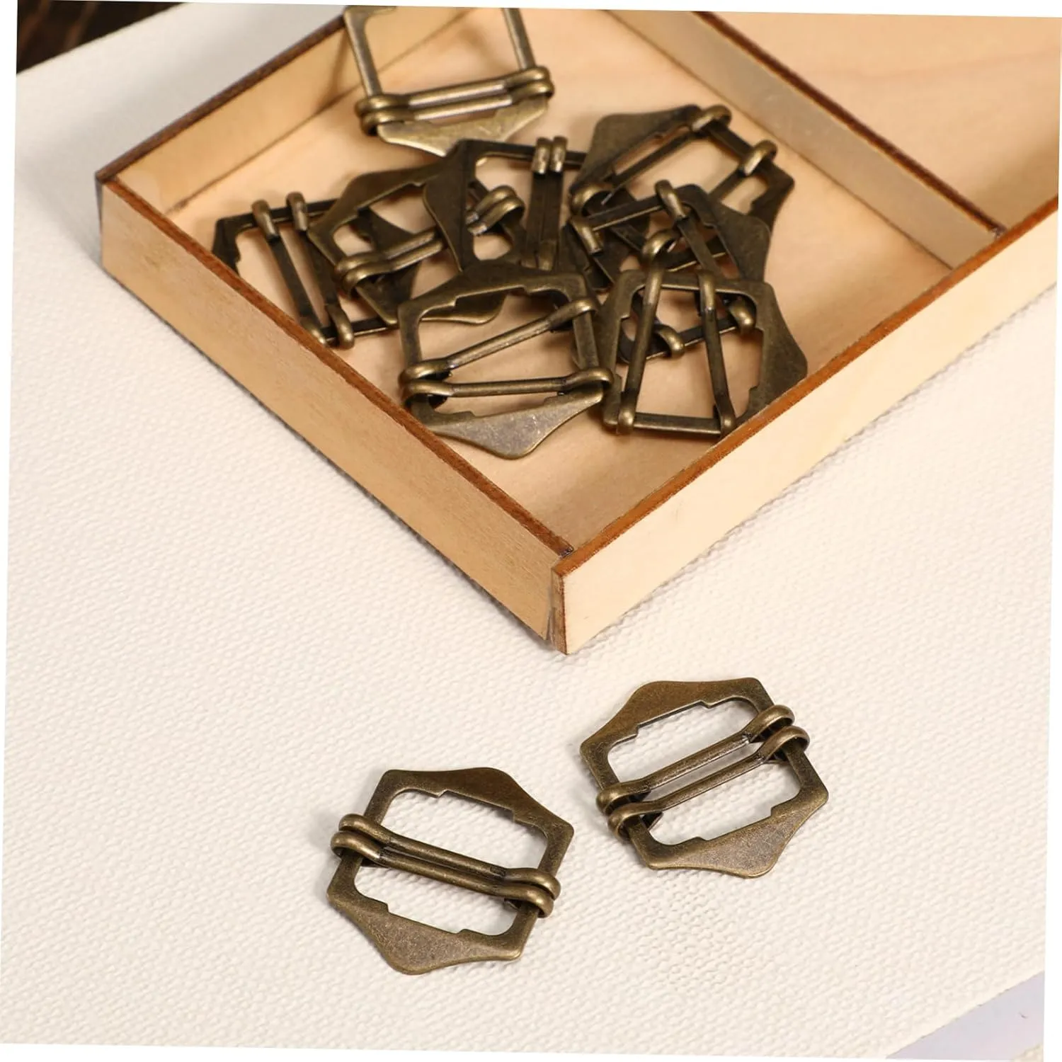 Lurrose 20 Pcs Metal Sun Buckle Button down Shirts Womens Plus Tank Tops Tri- Glide Slide Button Womens Slipper