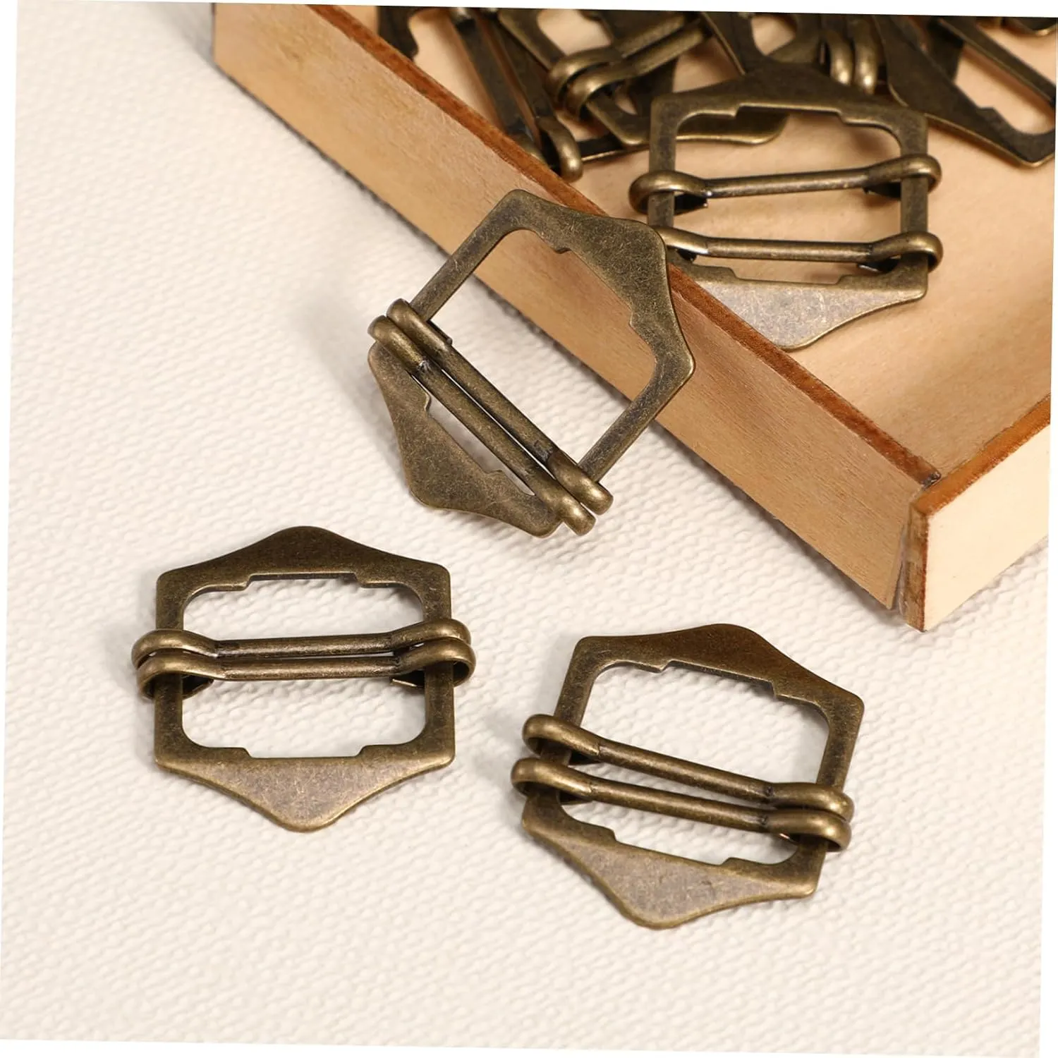 Lurrose 20 Pcs Metal Sun Buckle Button down Shirts Womens Plus Tank Tops Tri- Glide Slide Button Womens Slipper