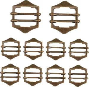 Lurrose 20 Pcs Metal Sun Buckle Button down Shirts Womens Plus Tank Tops Tri- Glide Slide Button Womens Slipper