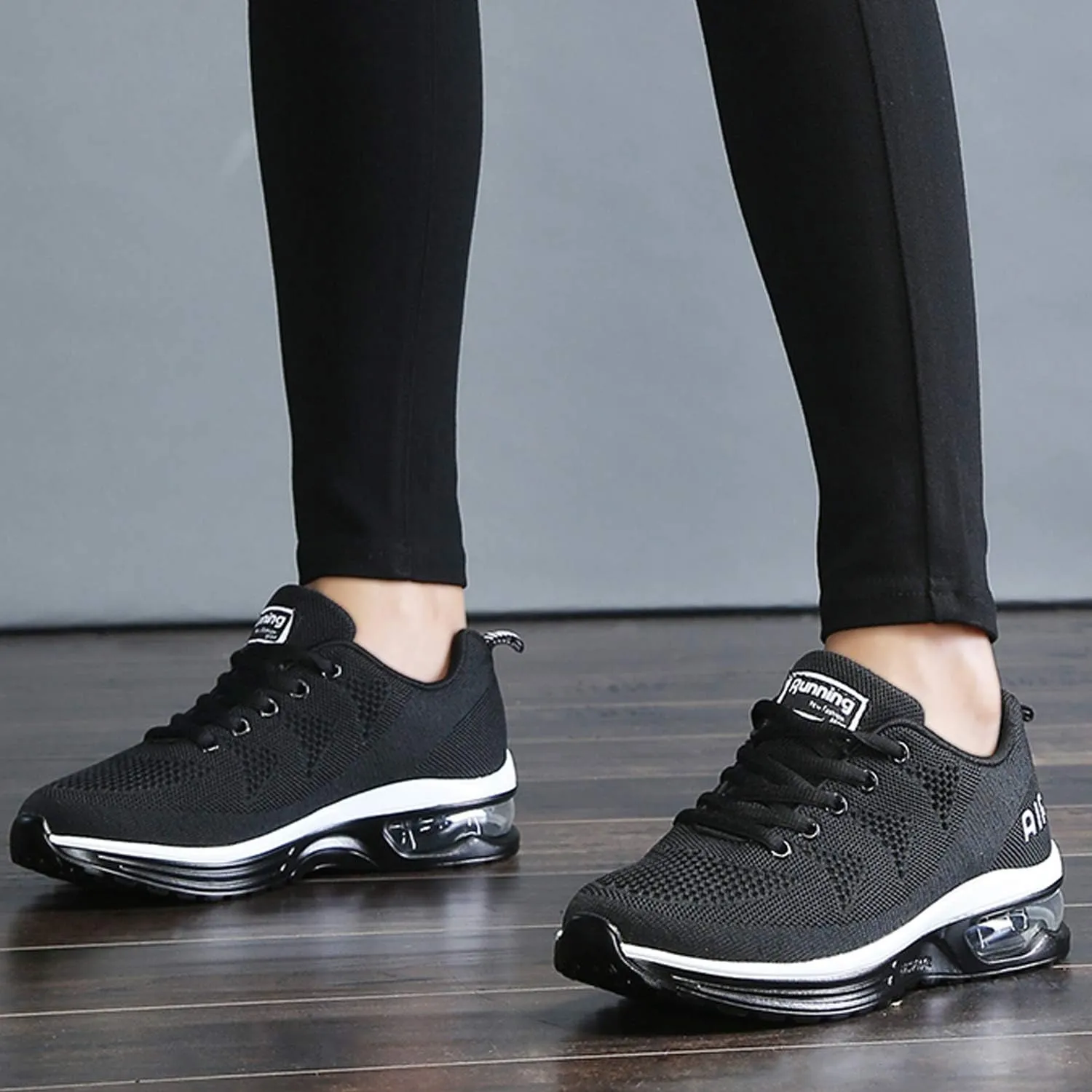 MAFEKE Women Air Athletic Running Shoes Fashion Tennis Breathable Lightweight Walking Sneakers