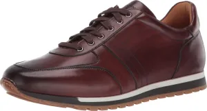 Magnanni Ibiza - Sneakers for Men - Smooth Leather Lining - Cushioned Leather-Covered Footbed - Lace-up Sneaker Mid Brown 15 M