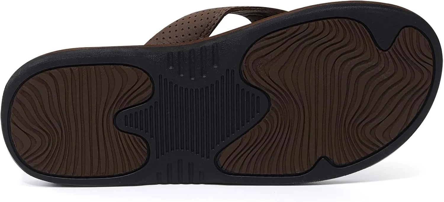 MALIDA Mens Flip Flops Non-Slip Bathroom Shower Shoes Waterproof Cushion foam Indoor and Outdoor Thong Sandals