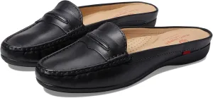 Marc Joseph New York Women's Leather Made in Brazil Luxury Mule Slide with Penny Detail