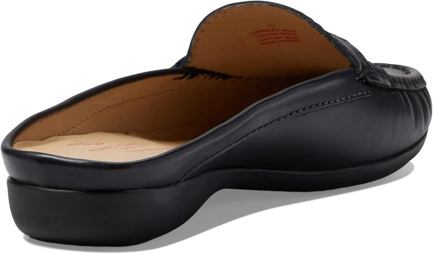 Marc Joseph New York Women's Leather Made in Brazil Luxury Mule Slide with Penny Detail