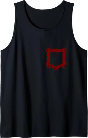 Maroon Red Burgundy Absolutely No Pocket Watching! Tank Top