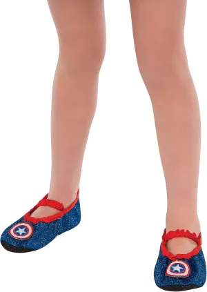 Marvel Universe Classic Collection, Child Size Captain America Costume Slipper Shoes