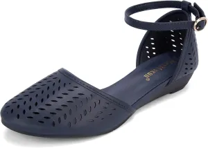 MaxMuxun Womens Roman Ankle Strap Cage Closed Toe Flat Sandals