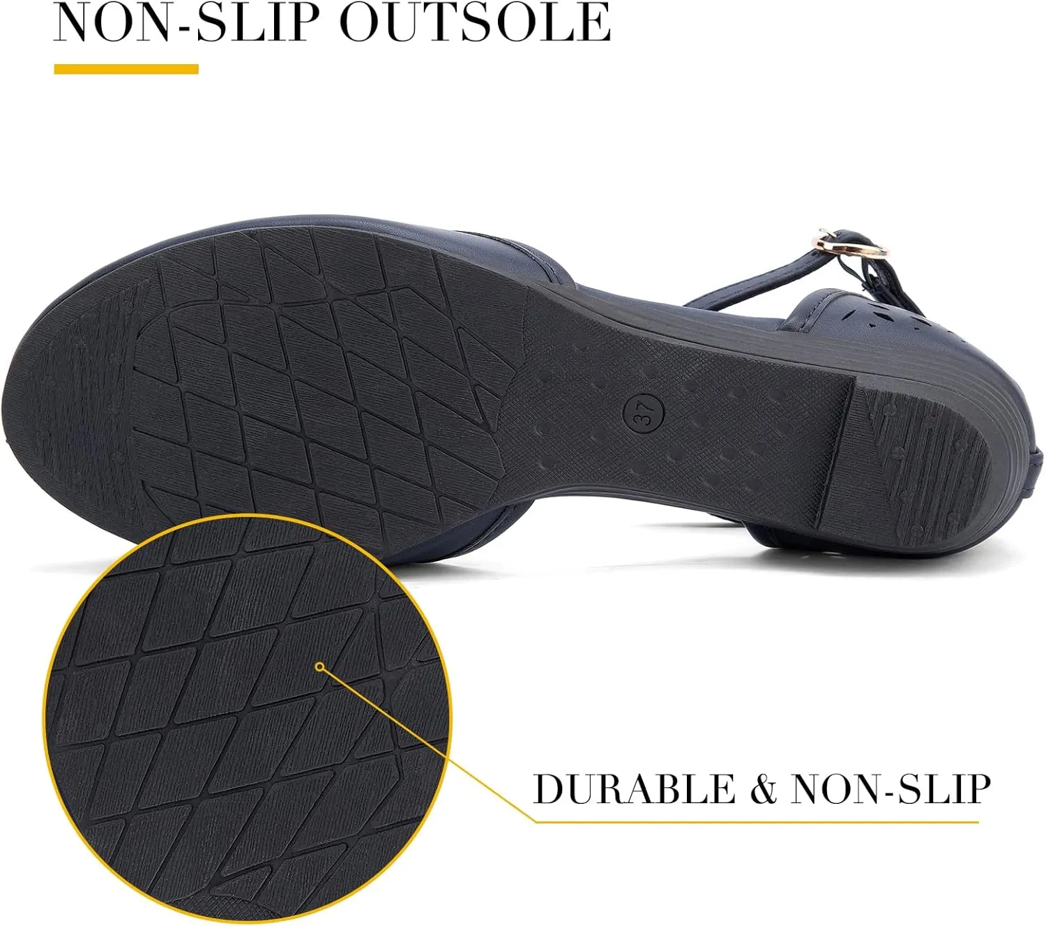 MaxMuxun Womens Roman Ankle Strap Cage Closed Toe Flat Sandals