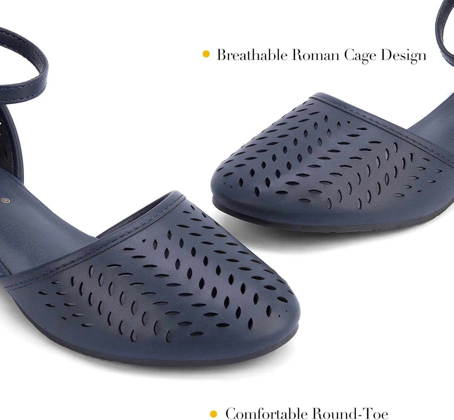 MaxMuxun Womens Roman Ankle Strap Cage Closed Toe Flat Sandals