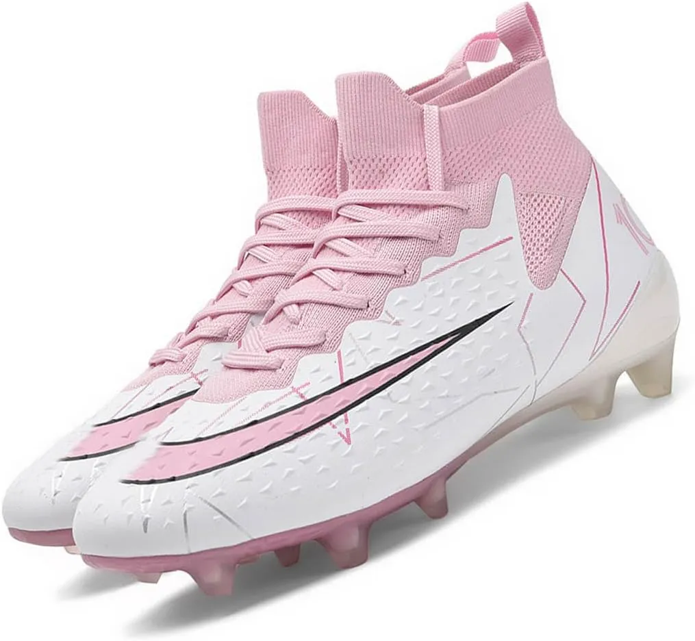 MEBAMY Men's Soccer Cleats Indoor Turf Lightweight Performance Training Soccer Shoes Soft Ground Athletic Football Boots Outdoor