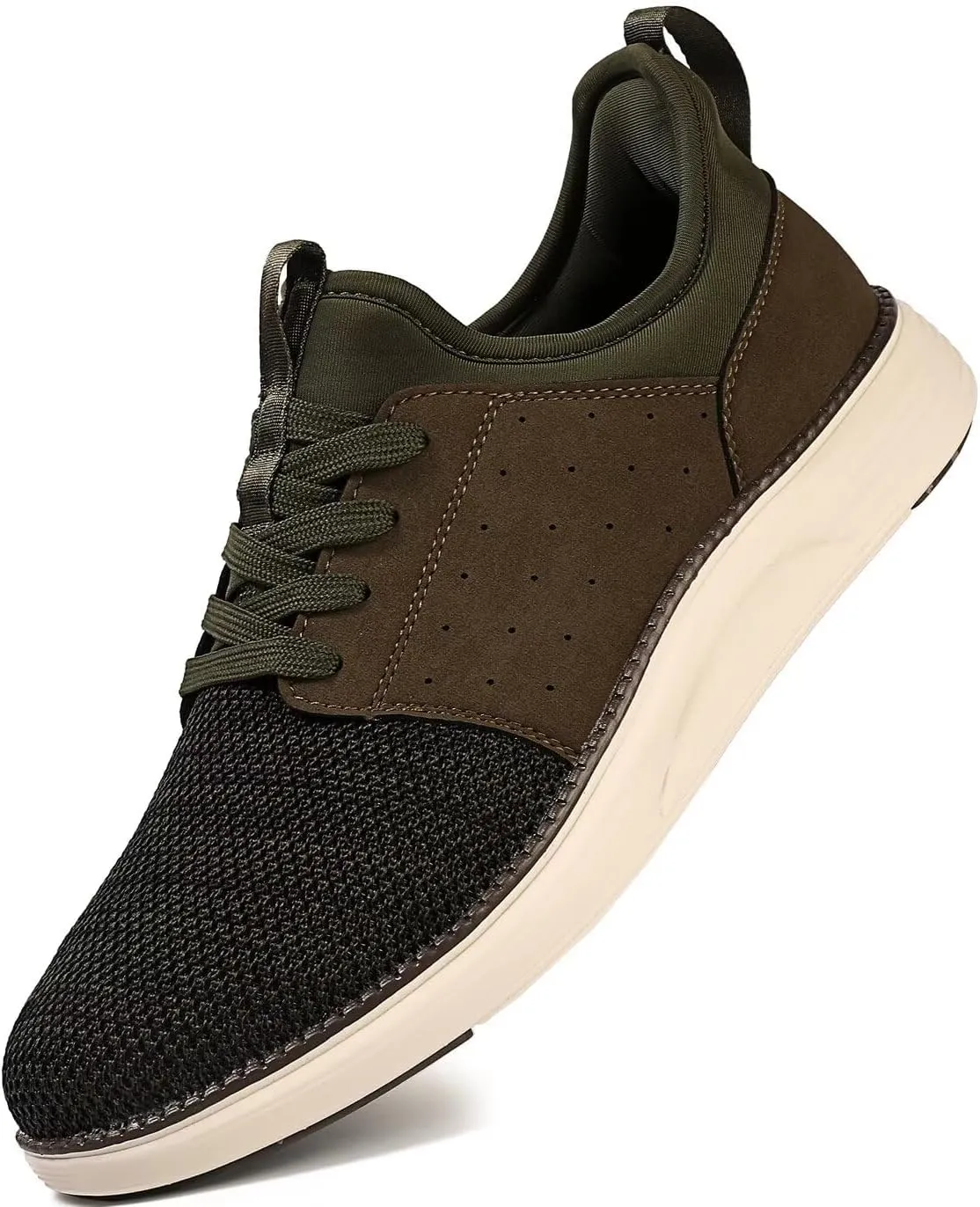 Men Casual Dress Shoes Hands Free Slip On Laceless Fashion Sneakers Lightweight Breathable Walking Shoes Gym Tennis Athletic