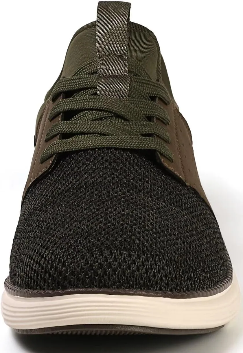 Men Casual Dress Shoes Hands Free Slip On Laceless Fashion Sneakers Lightweight Breathable Walking Shoes Gym Tennis Athletic