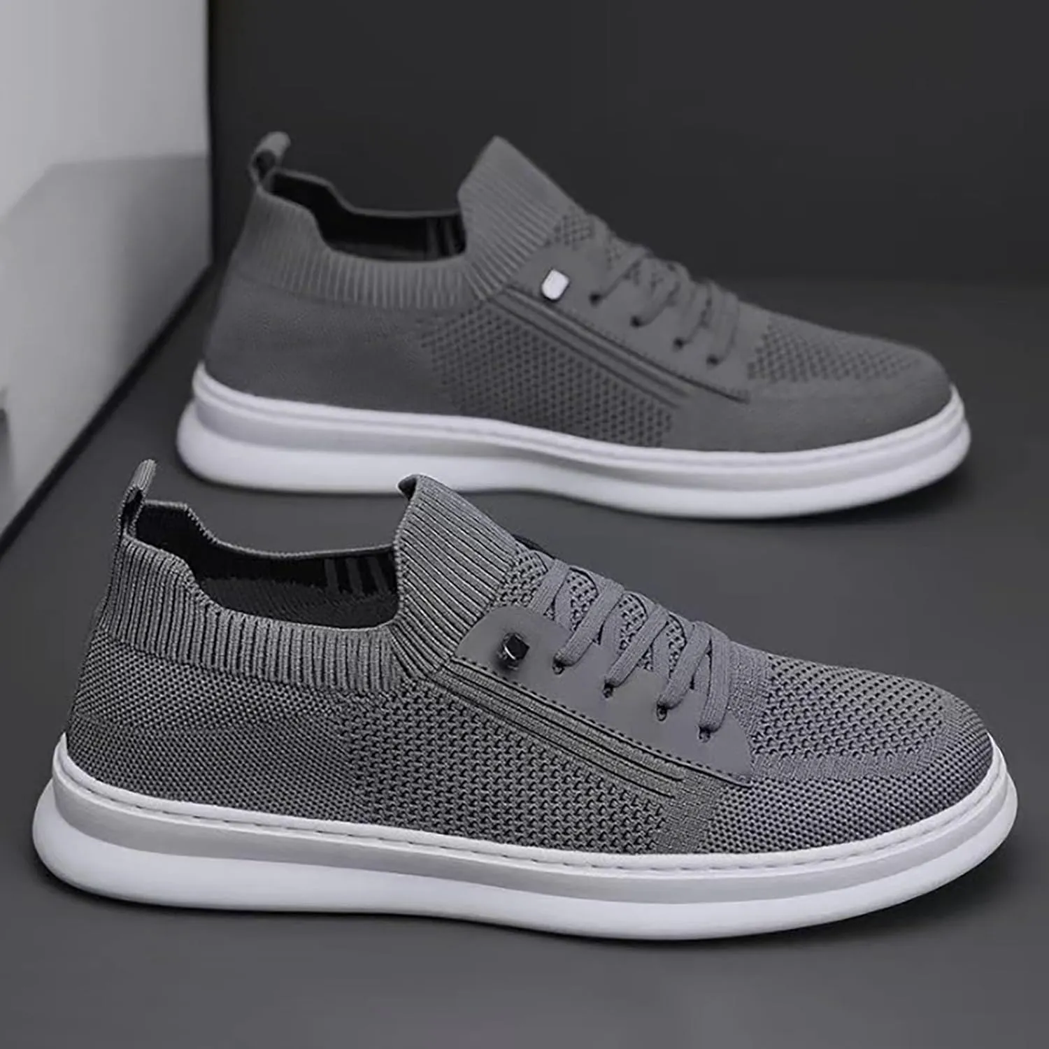 Men Casual Sneakers Casual Slip On Tennis Skateboard Basketball Walking Shoes Mesh Breathable Lightweight Lac𝐞 Up Running Shoes