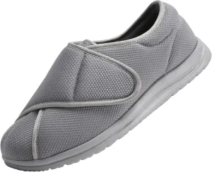 Men Wide Walking Shoes Adjustable Velcr Elderly Diabetic Edema Swollen Feet Outdoor Lightweight Anti Slip Sneaker Sole
