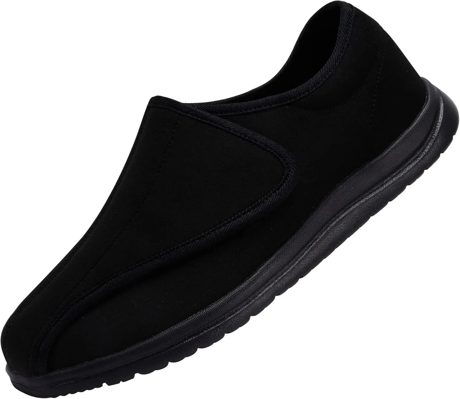 Men Wide Walking Shoes Adjustable Velcr Elderly Diabetic Edema Swollen Feet Outdoor Lightweight Anti Slip Sneaker Sole