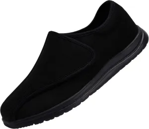 Men Wide Walking Shoes Adjustable Velcr Elderly Diabetic Edema Swollen Feet Outdoor Lightweight Anti Slip Sneaker Sole