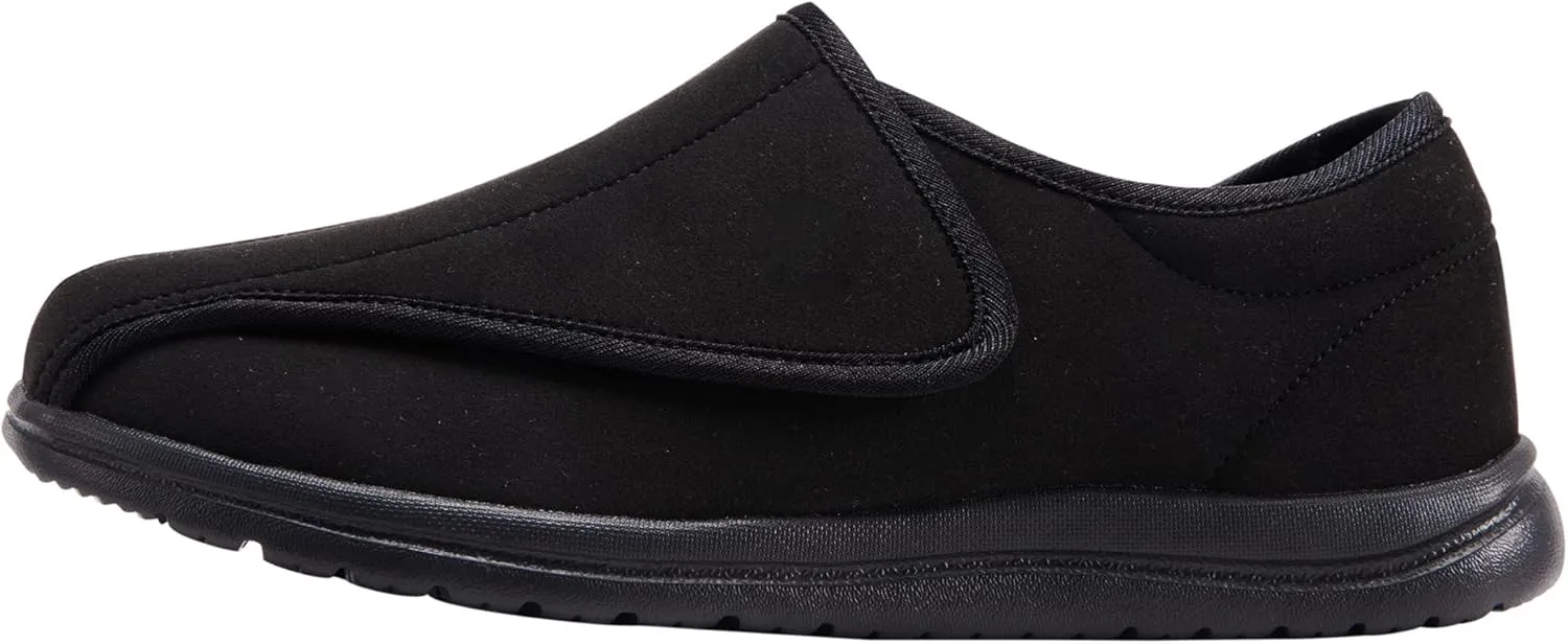 Men Wide Walking Shoes Adjustable Velcr Elderly Diabetic Edema Swollen Feet Outdoor Lightweight Anti Slip Sneaker Sole