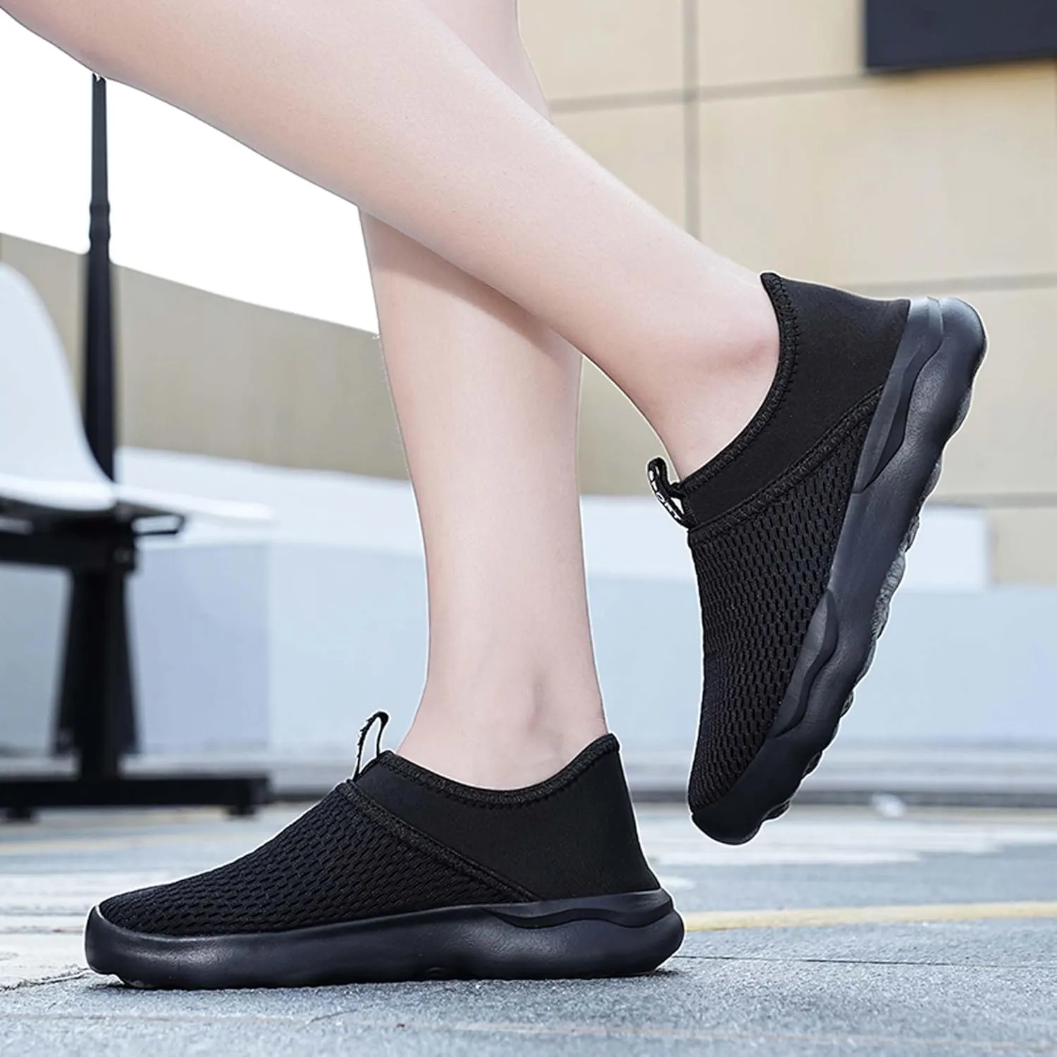 Men Women Casual Sneakers Breathable Mesh Walking Tennis Running Fitness Shoes Summer Outdoor Lightweight Slip Casual Shoes