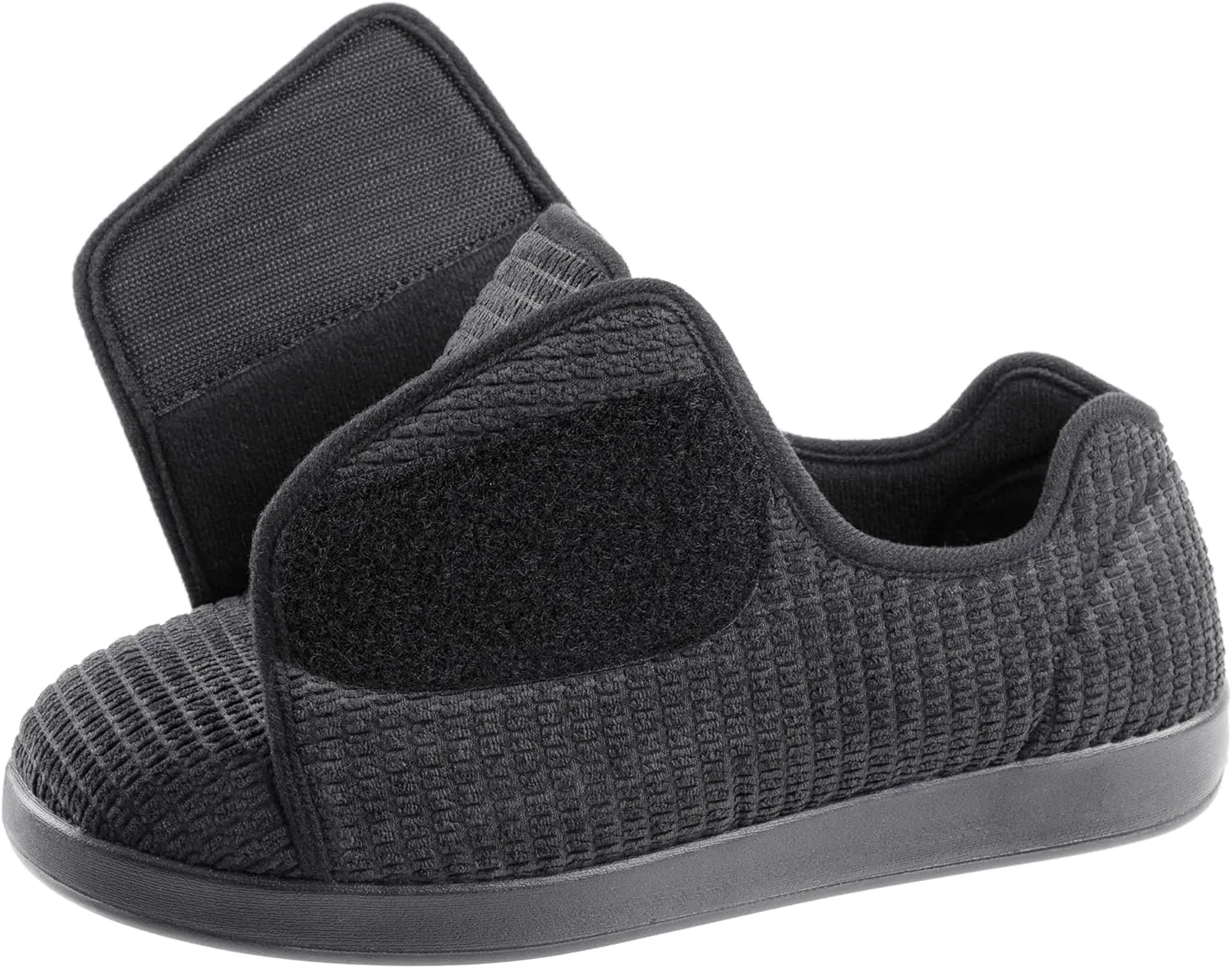 Men's Adaptive Wide Width Diabetic Comfort Slipper Shoe