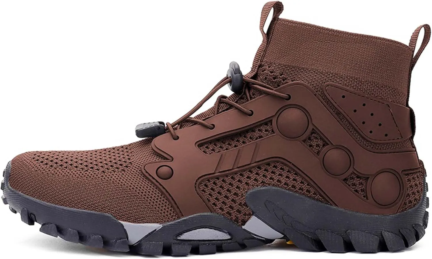 Men's Anti-Slip Climbing Shoes Breathable Lightweight Sports Barefoot Hiking Shoes Quick-Drying Mesh Sports Water Shoes Outdoor Camping Adventure Travel Backpacking Shoes-5-14 US Size