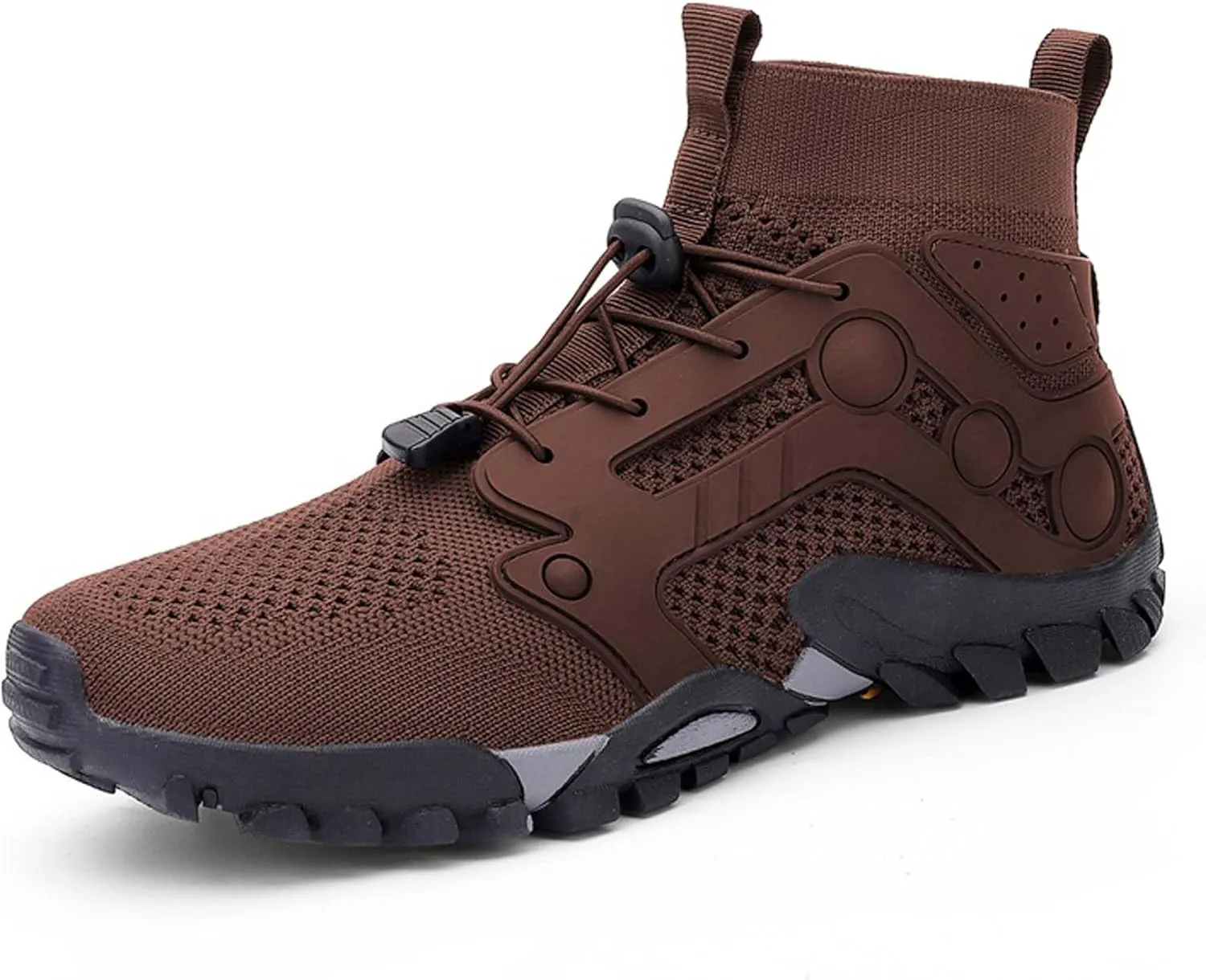 Men's Anti-Slip Climbing Shoes Breathable Lightweight Sports Barefoot Hiking Shoes Quick-Drying Mesh Sports Water Shoes Outdoor Camping Adventure Travel Backpacking Shoes-5-14 US Size