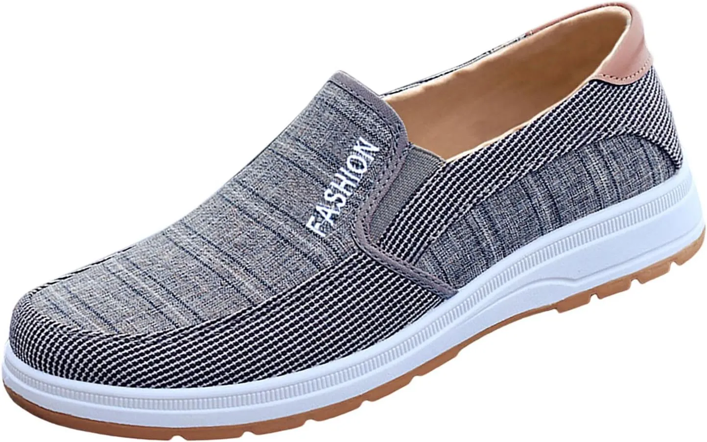 Men's Arch Support Insole Shoes Comfortable Breathable Lightweight Tennis Shoe Lightweight Elderly Slip on Shoes