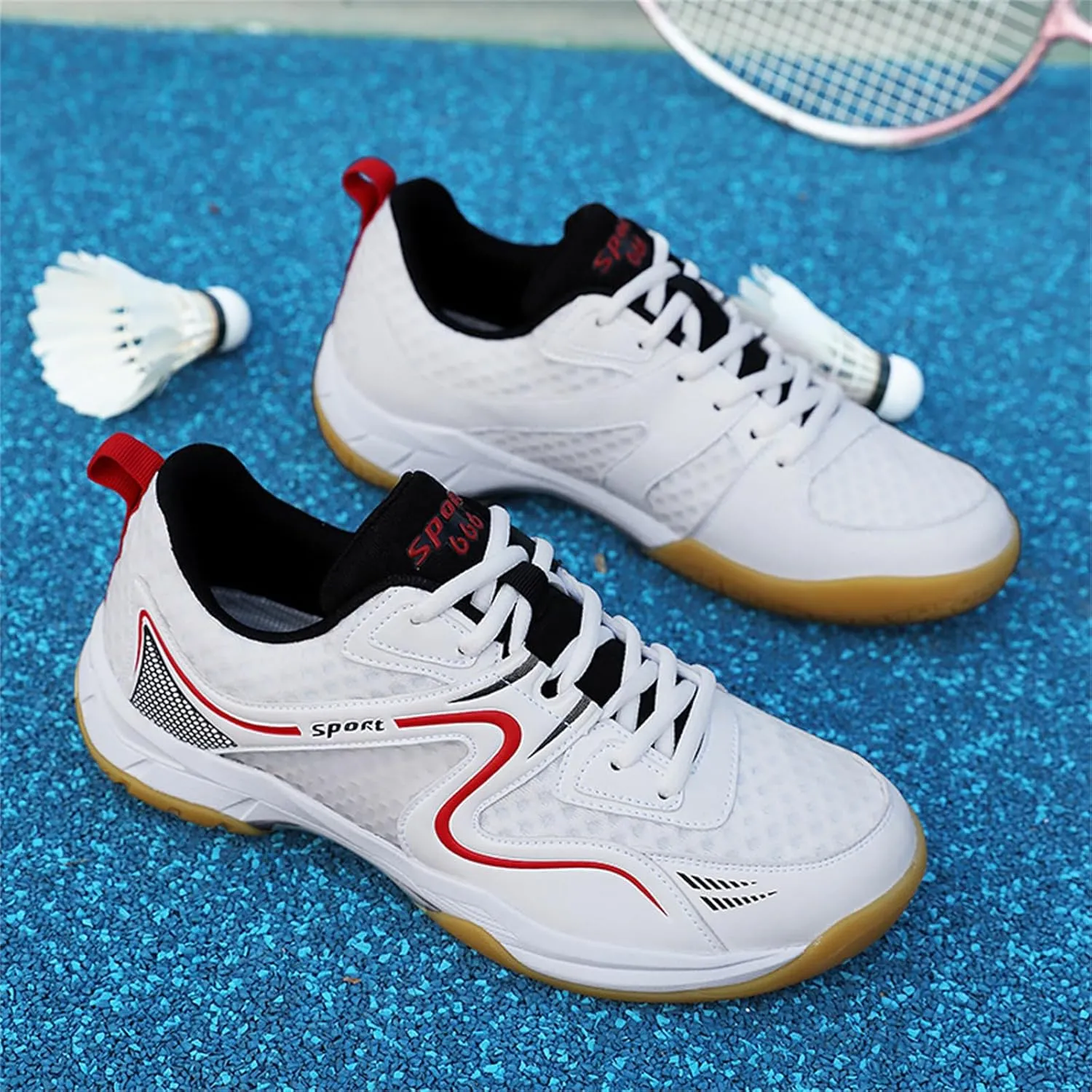 Men's Badminton Shoes Non-Slip Cushioning Breathable Court Shoes