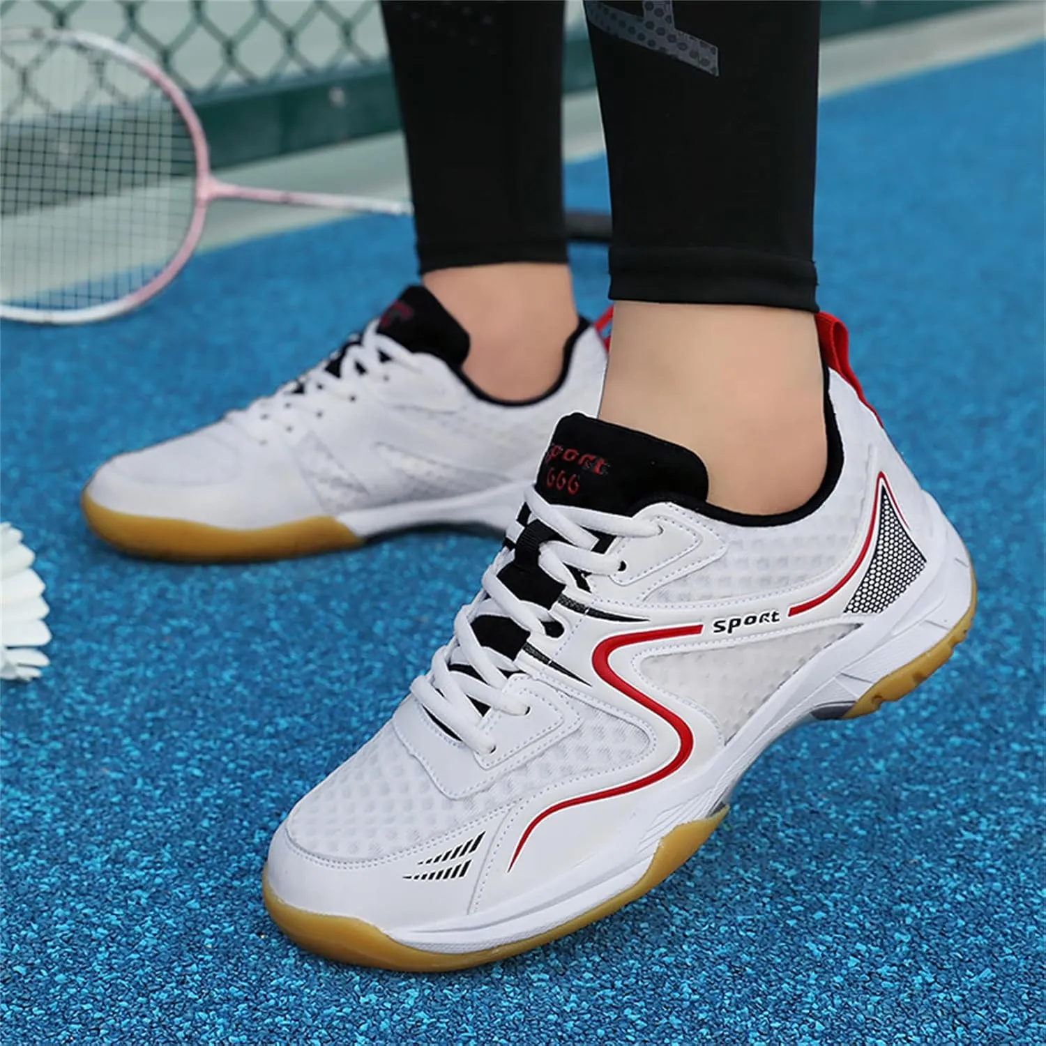 Men's Badminton Shoes Non-Slip Cushioning Breathable Court Shoes
