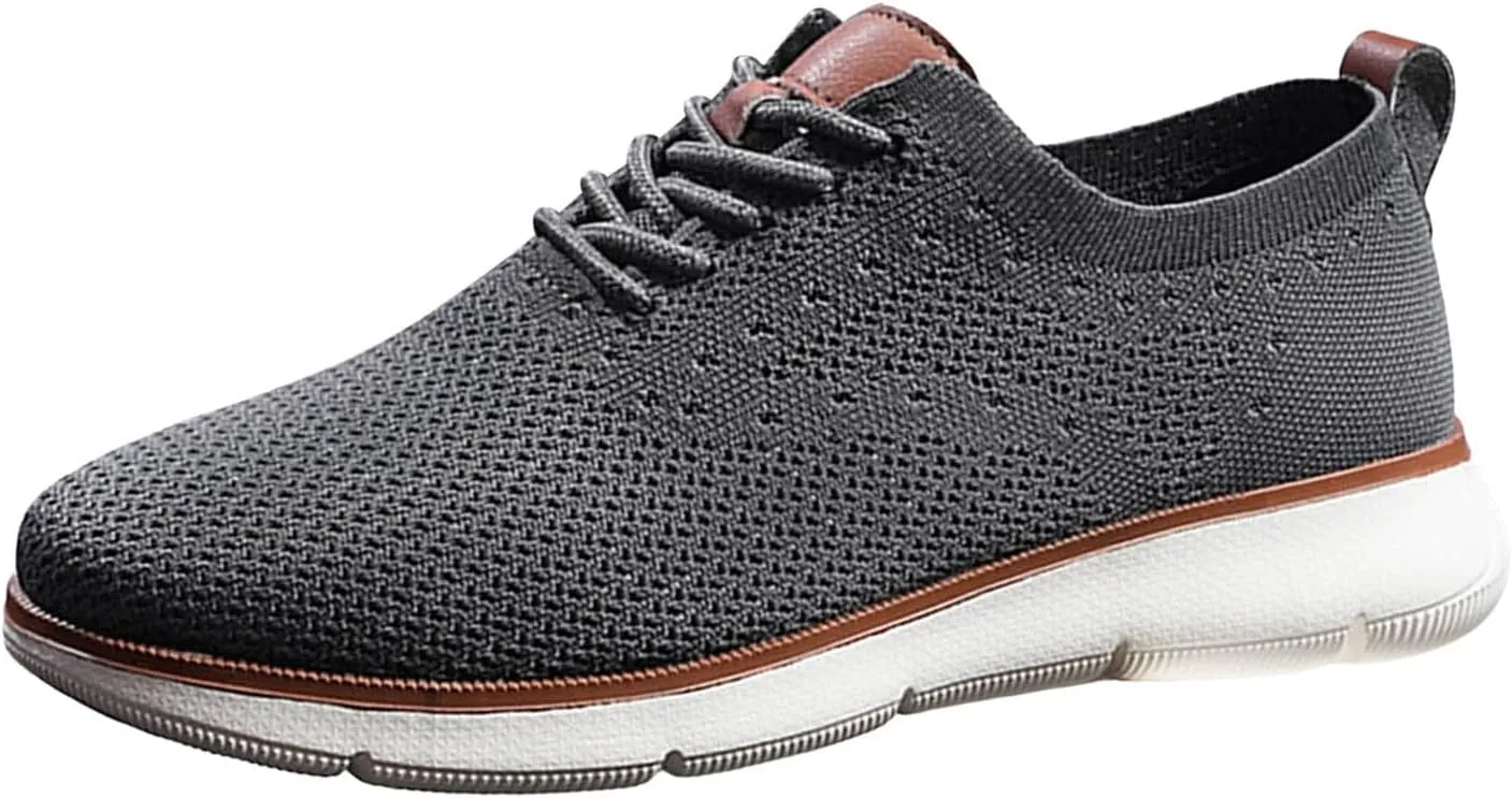 Men's Breathable Mesh Running Shoes Casual Sneaker Mesh Breathable Walking Shoe Men's Comfortable Barefoot Shoes