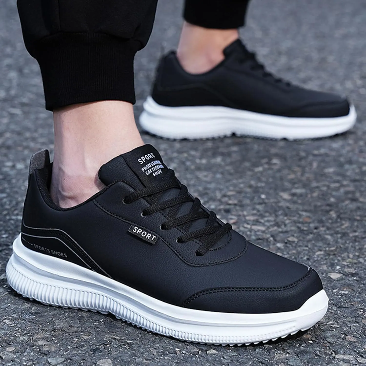 Men's Breathable Mesh Running Shoes Comfortable Breathable Stretch Canvas Slip on Sneaker Men's Recovery Shoes
