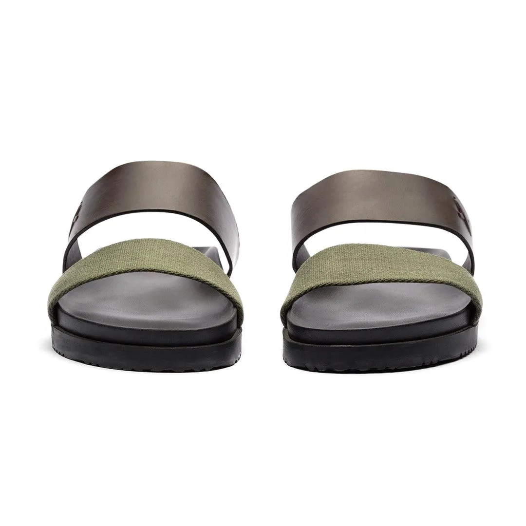 Men's Brown & Green Cinturini Sandal