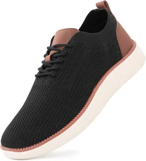 Men's Casual Dress Sneakers Oxfords Business Mesh Breathable Walking Shoes Comfortable